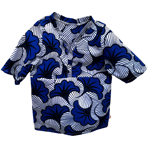 Blouse pagne wax du Togo – 8-10 ans