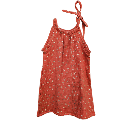 Robe évolutive double gaze 2-4 ans - Modèle évasé