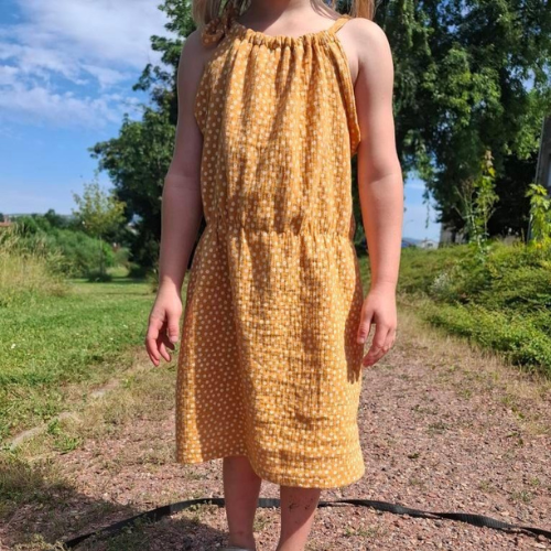 Robe évolutive double gaze 2-4 ans - Modèle ajusté