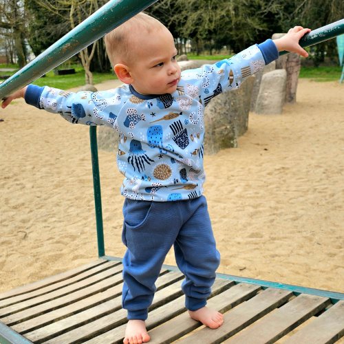 Pantalons, sarouels et shorts évolutifs pour enfants