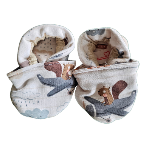 Chaussons souples 3-6 mois - Collection Aviateur