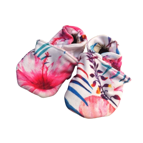 Chaussons souples 18-24 mois - Collection Hibiscus