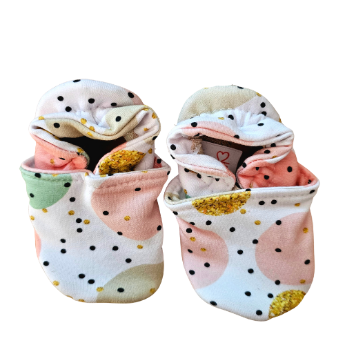 Chaussons souples - Collection Pastel