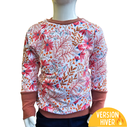 Sweat évolutif HIVER - Collection Fleur