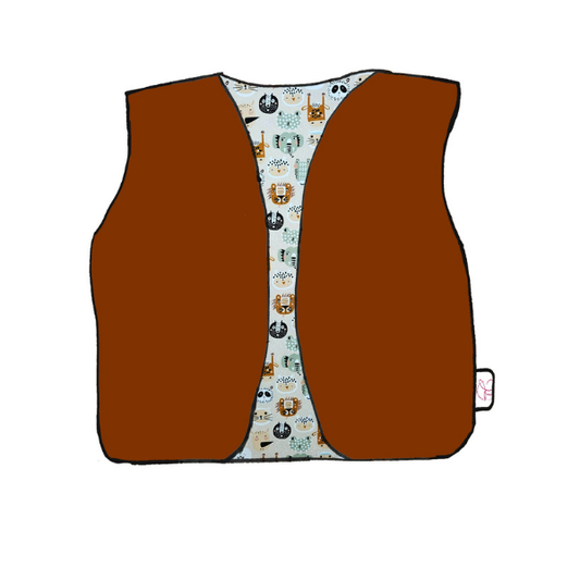 Gilet réversible évolutif - Collection Animal