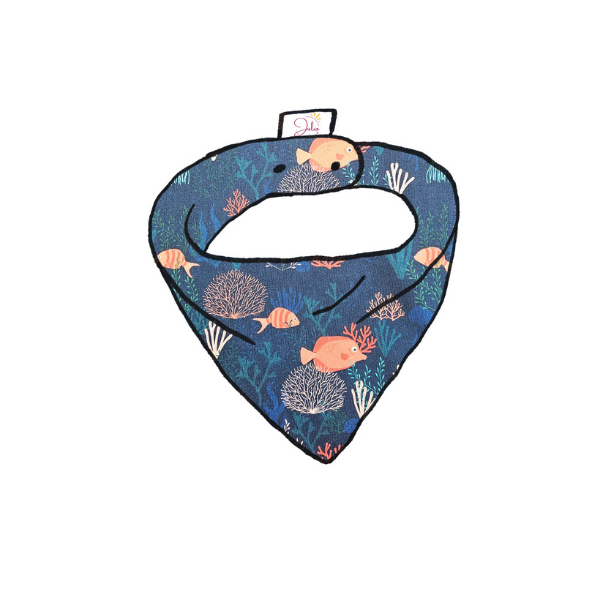 Bandana bavoir bébé - Collection Aqua