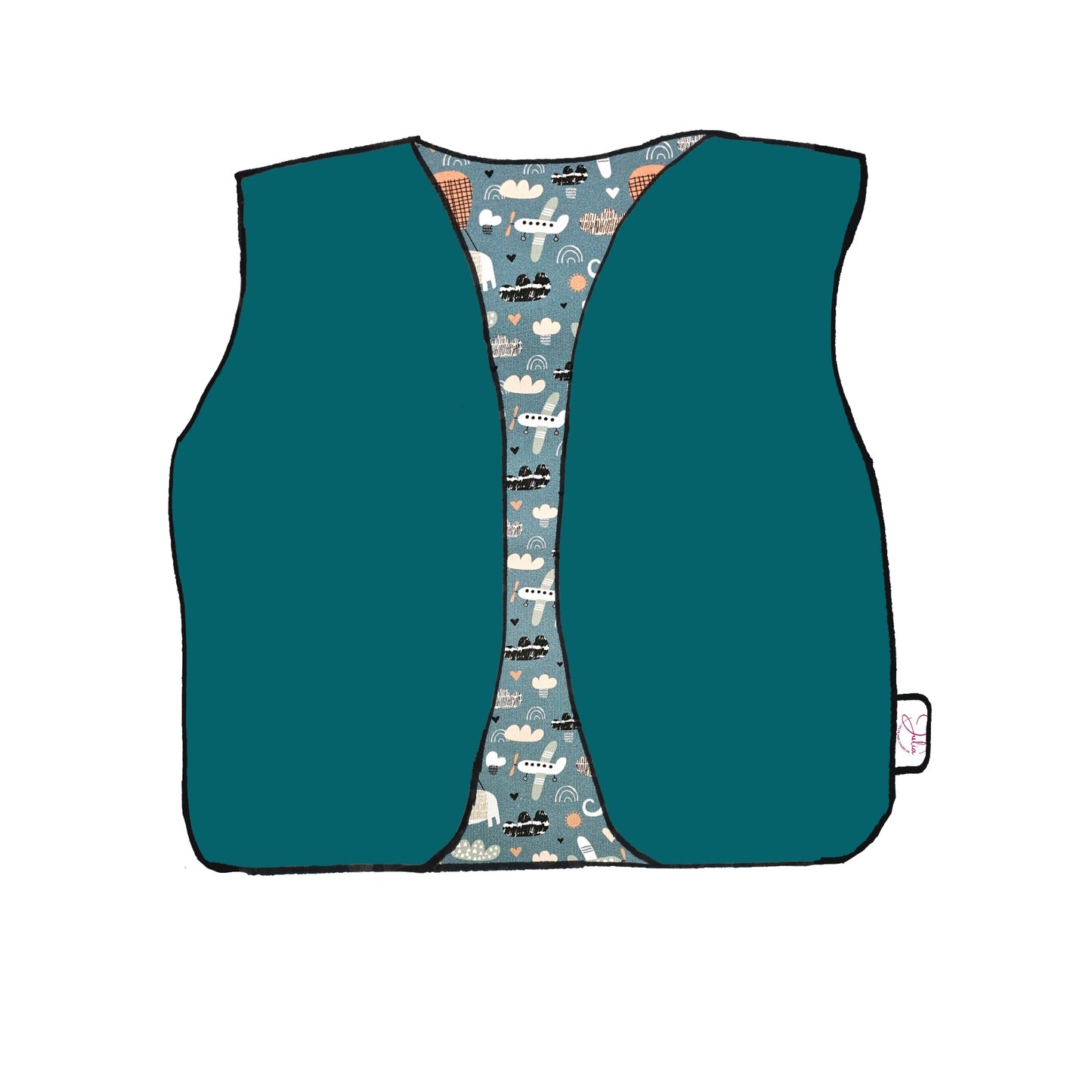 Gilet réversible évolutif - Collection Envolée