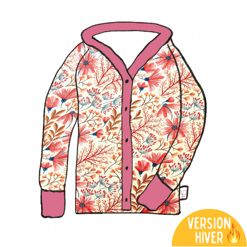 Gilet évolutif HIVER - Collection Fleur
