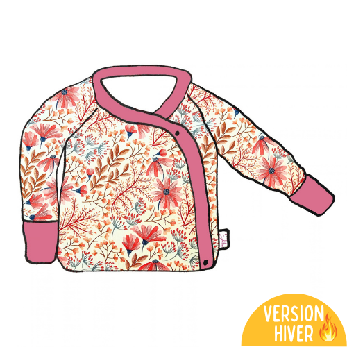 Brassière cache cœur évolutive HIVER - Collection Fleur