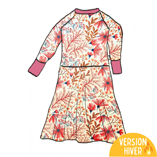 Robe évolutive HIVER - Collection Fleur