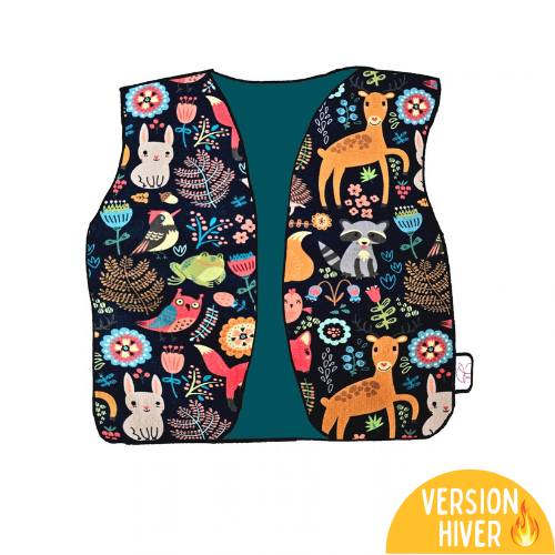 Gilet réversible évolutif HIVER - Collection Forêt