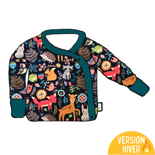 Brassière cache cœur évolutive HIVER - Collection Forêt