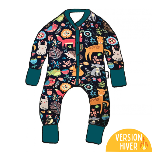 Combinaison évolutive bébé HIVER - Collection Forêt