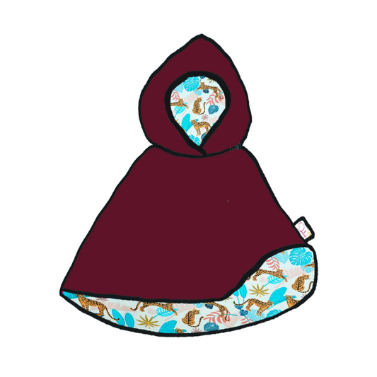 Cape réversible bébé & enfant - Collection Guépard