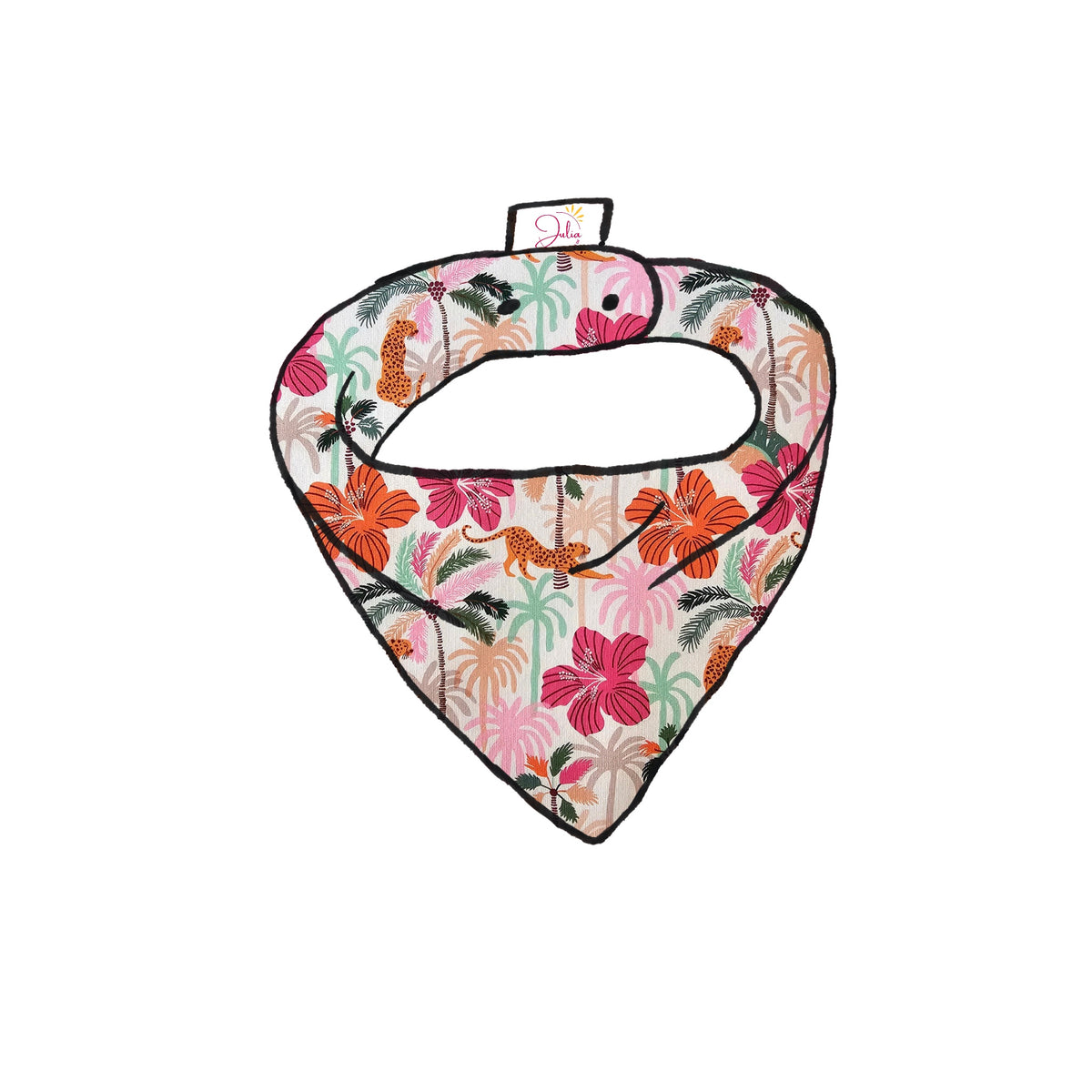 Bandana bavoir bébé - Collection Hibis