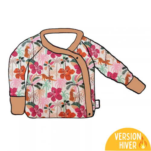 Brassière cache cœur évolutive HIVER - Collection Hibis
