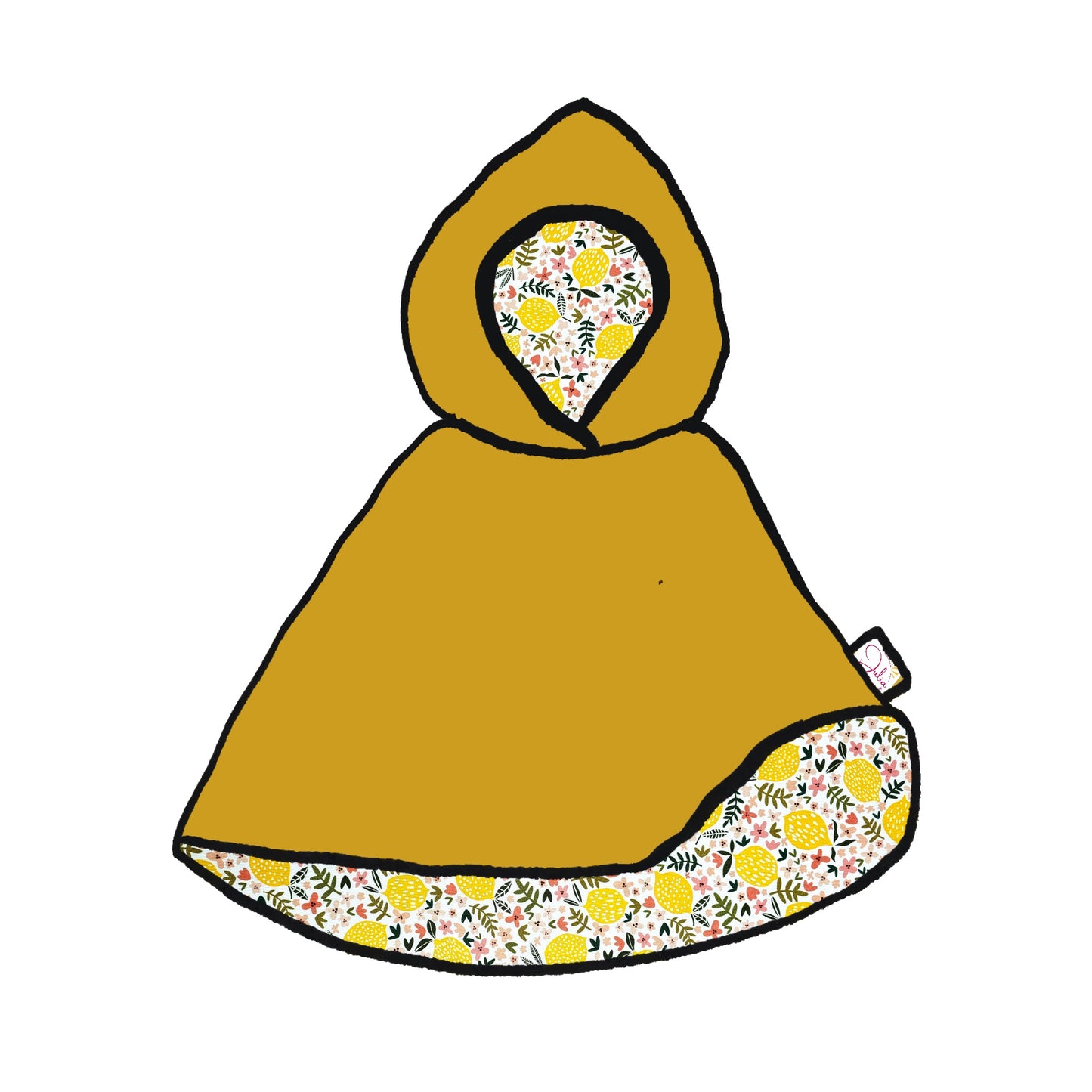 Cape réversible bébé & enfant - Collection Lemon