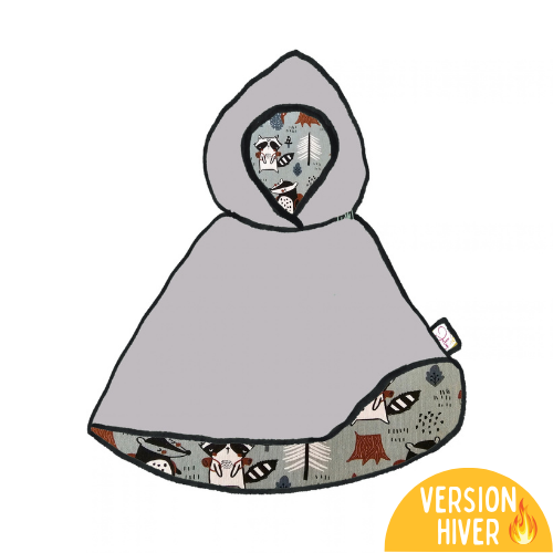 Cape réversible bébé & enfant HIVER - Collection Mountain
