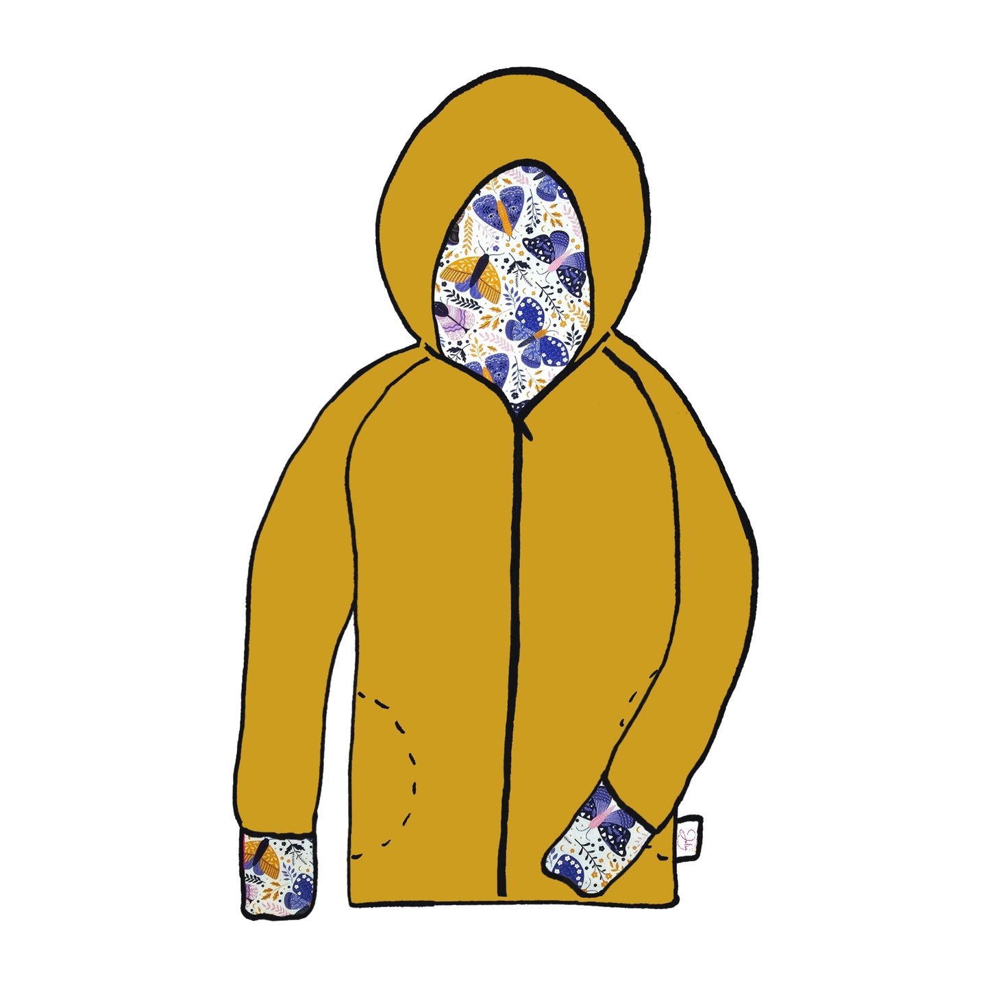 Manteau évolutif Zippé - Collection Papillon