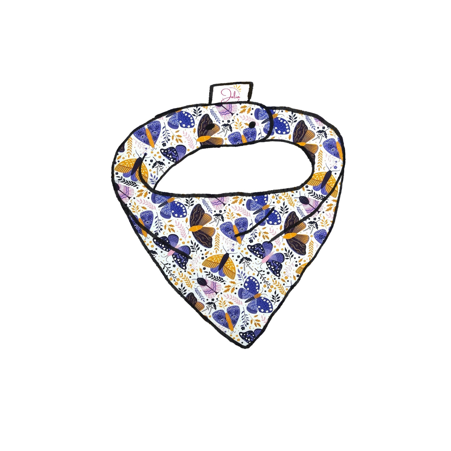 Bandana bavoir bébé - Collection Papillon