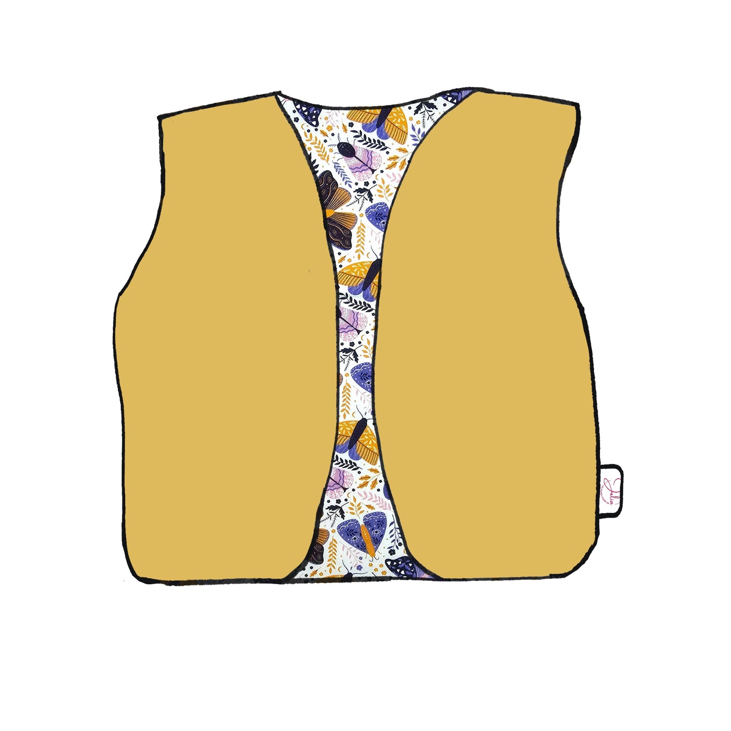 Gilet réversible évolutif - Collection Papillon