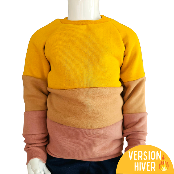 Sweat molletonné COLOR BLOCK - à personnaliser