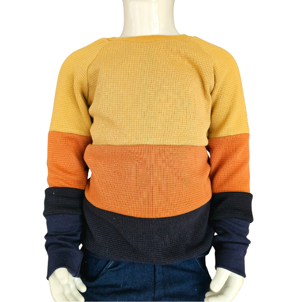 Sweat nid d'abeille COLOR BLOCK - à personnaliser