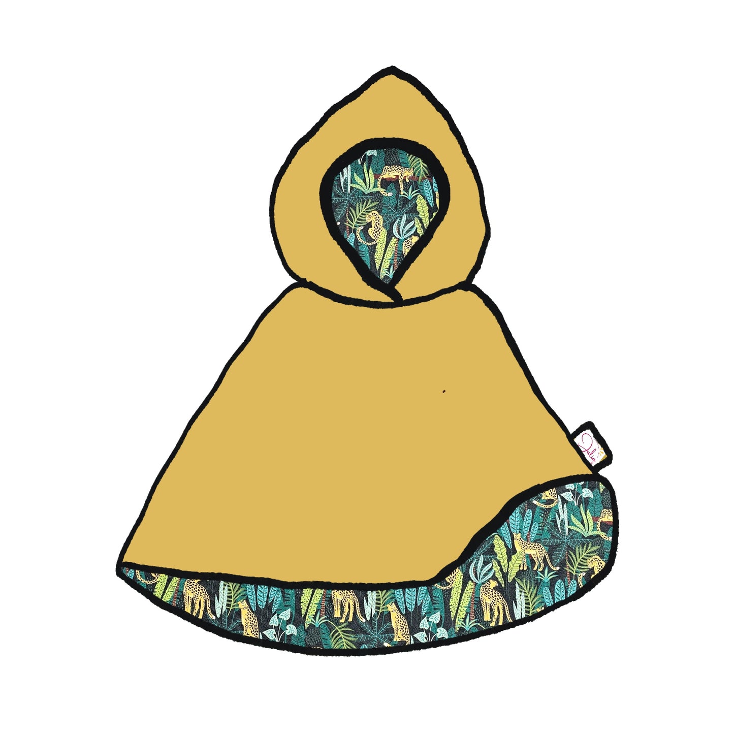 Cape réversible bébé & enfant - Collection Faune
