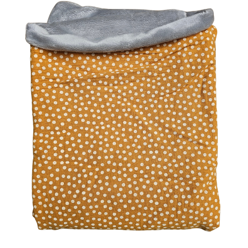 Couverture bébé double gaze & minky - Grand format